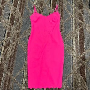 Fuschia/Hot Pink Body Con Mini Dress by LIKELY